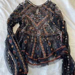 Free people lace top